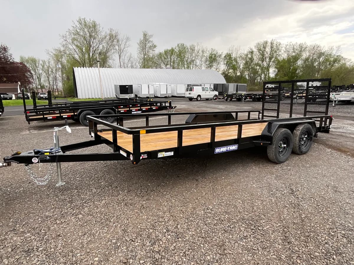Sure-Trac 7x18 7K Tube Top Utility Trailer - View 1