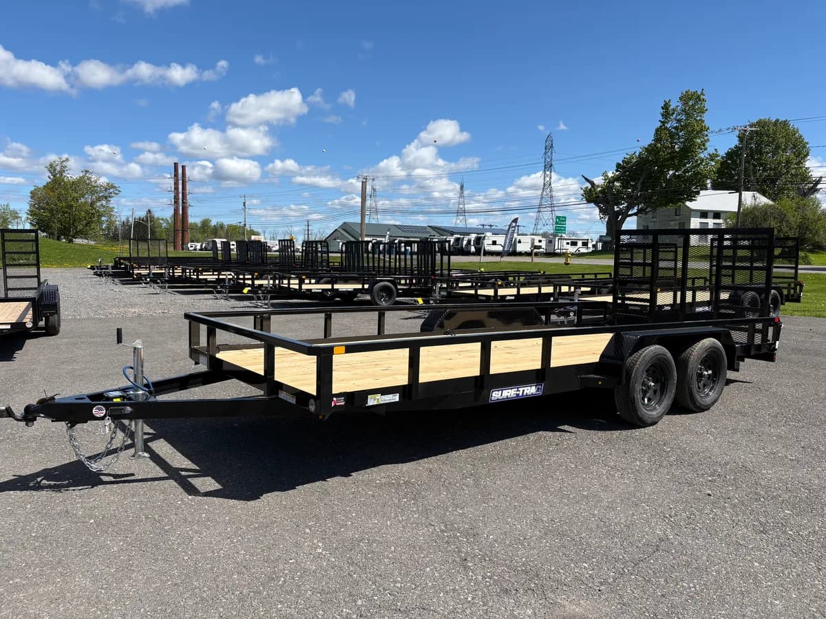 Sure-Trac 7x18 7K Tube Top Utility Trailer - View 1