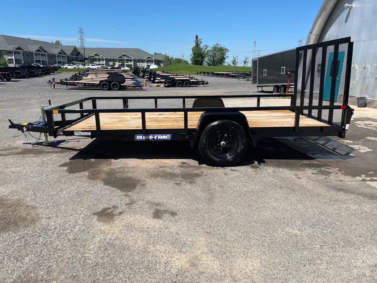 Sure-Trac 7x14 5K Tube Top Utility Brake Trailer - View 1