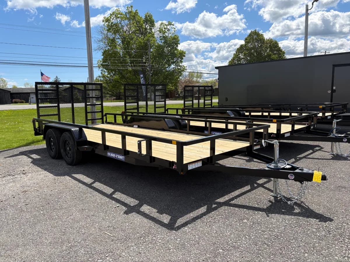 Sure-Trac 7x18 7K Tube Top Utility Trailer - View 1