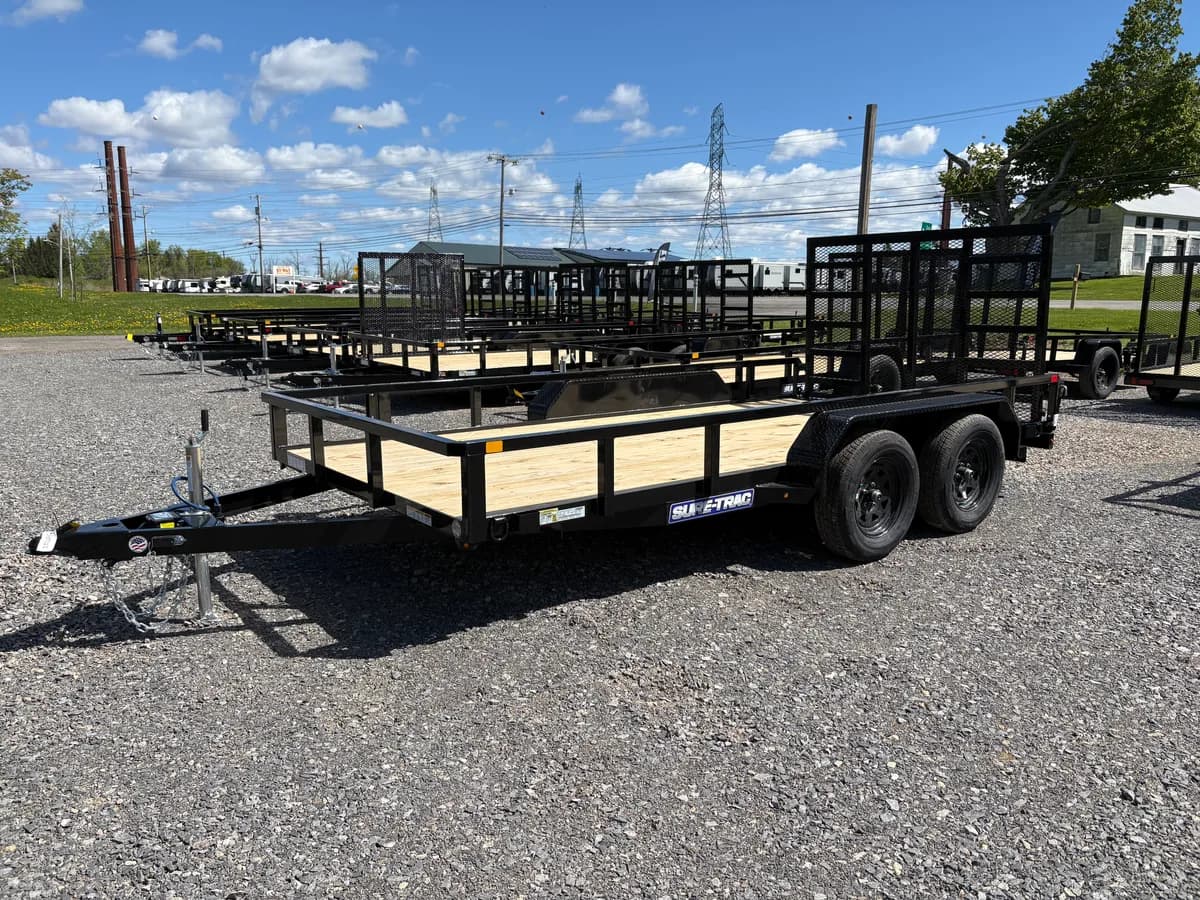 Sure-Trac 7x16 7K Tube Top Utility Trailer - View 1
