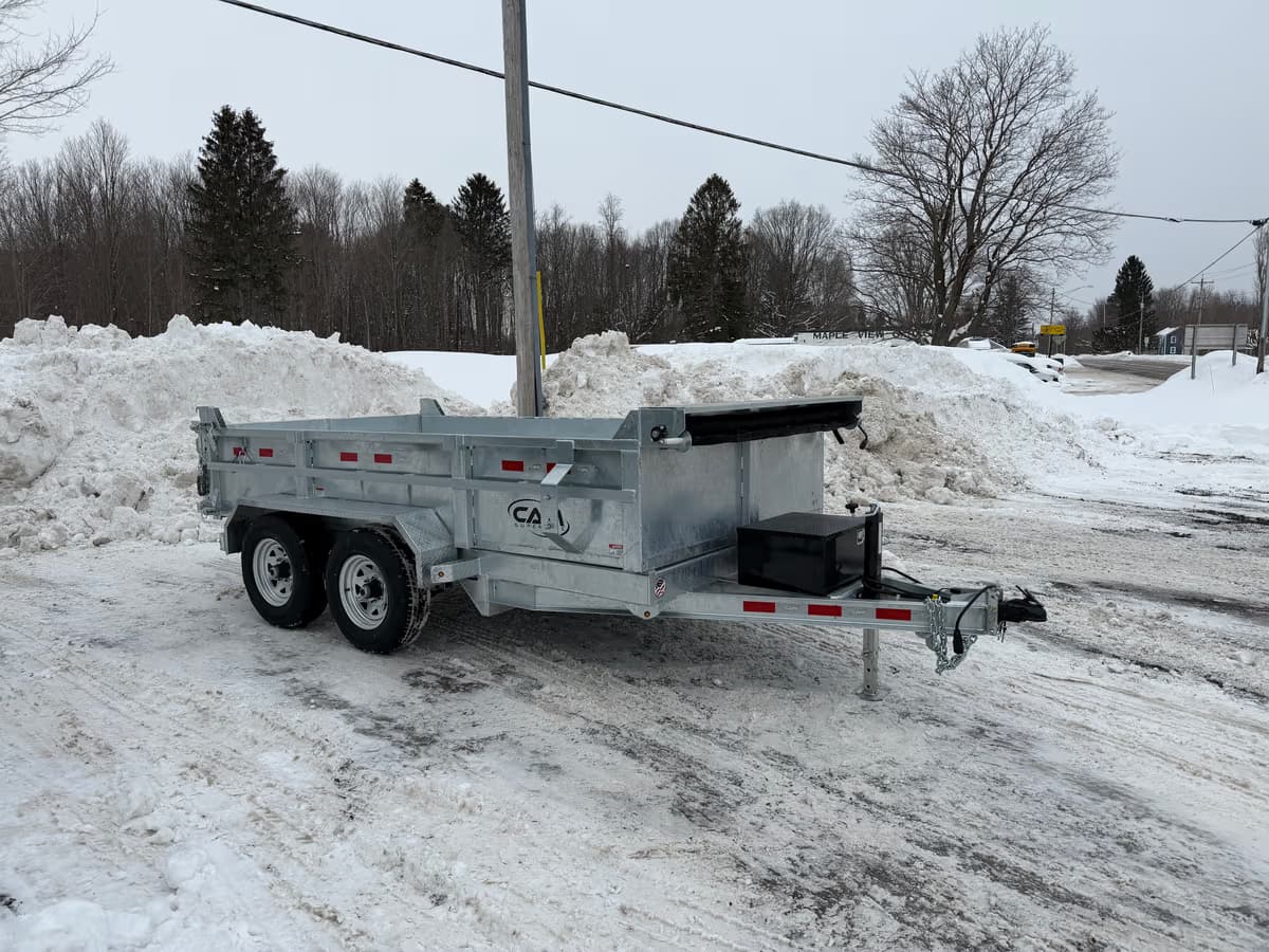 CAM Superline 6x12 11K Galvanized Dump Trailer - View 1