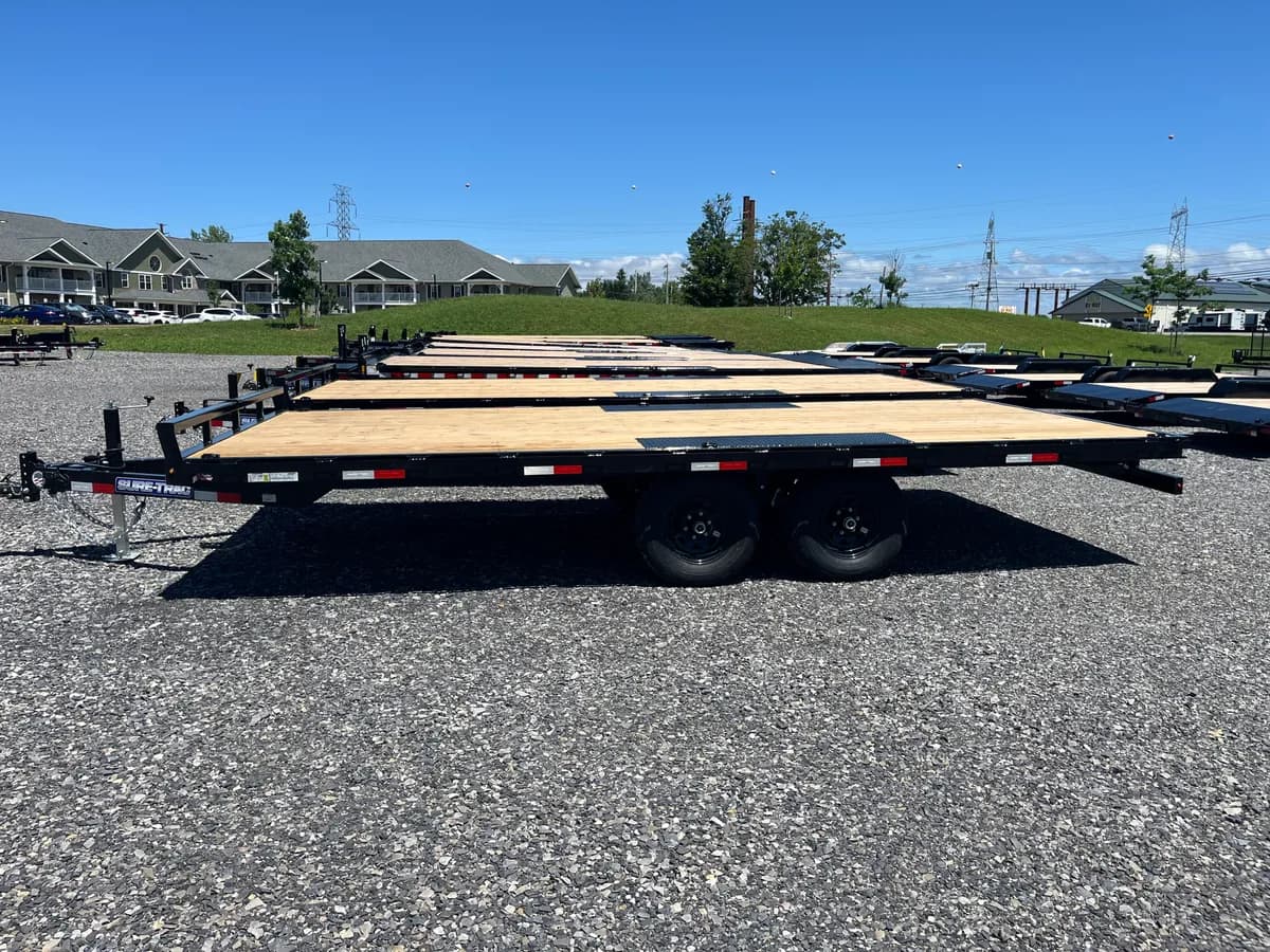 Sure-Trac 8.5x18 10K Low Profile Deckover Flatbed Trailer - View 1