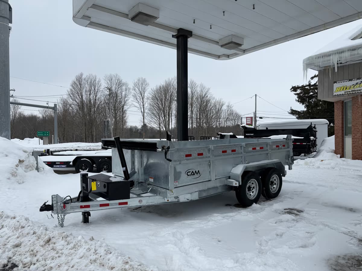 CAM Superline 7x14 14K Galvanized Dump Trailer - View 1