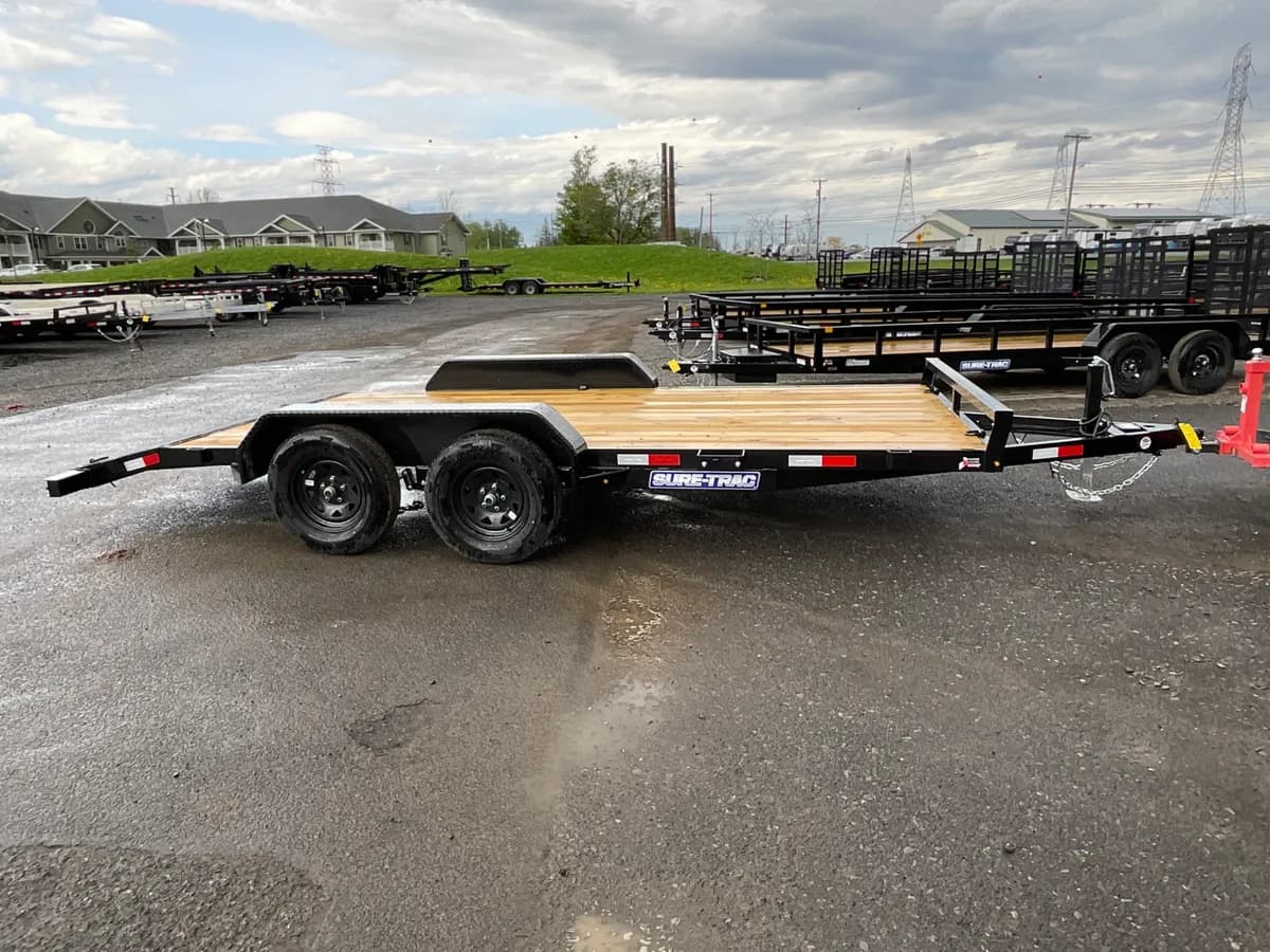 Sure-Trac 7x16 (14+2) 7K Car Hauler Trailer - View 1