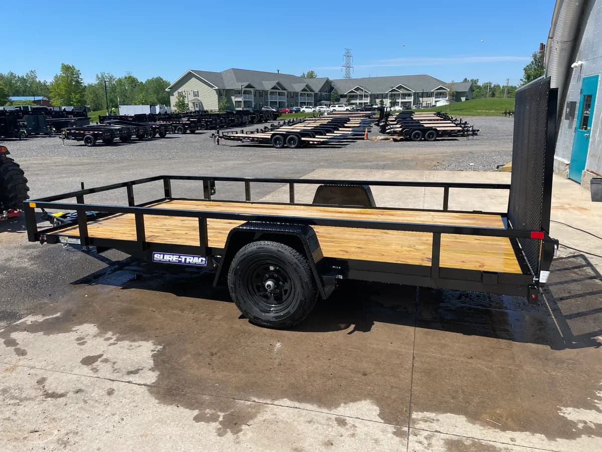 Sure-Trac 7x14 5K Tube Top Utility Brake Trailer - View 1
