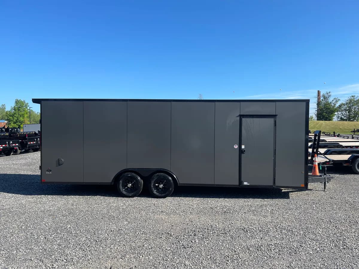LOOK 8.5x24 10K ST DLX Flat Top V-Nose Car Hauler Trailer - View 1