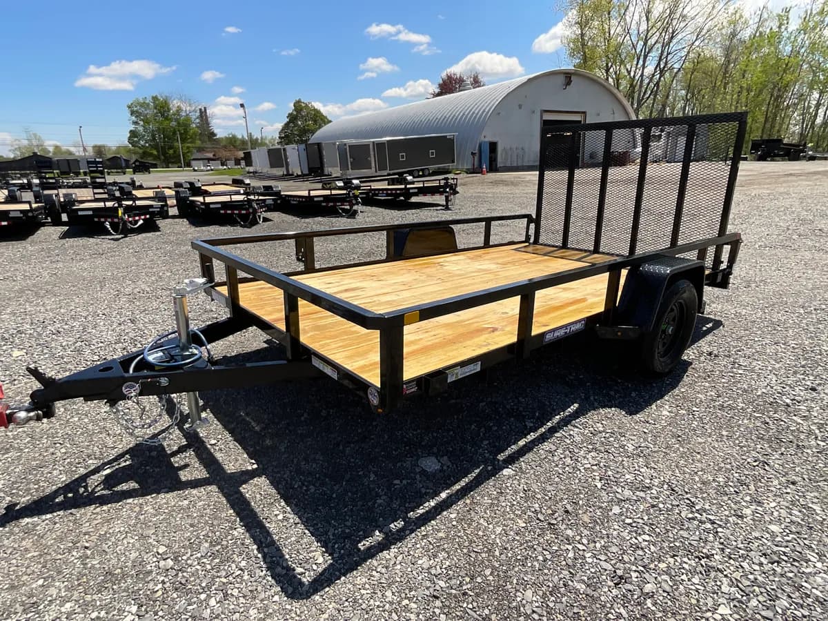 Sure-Trac 6x12 3.5K Tube Top Utility Brake Trailer - View 1
