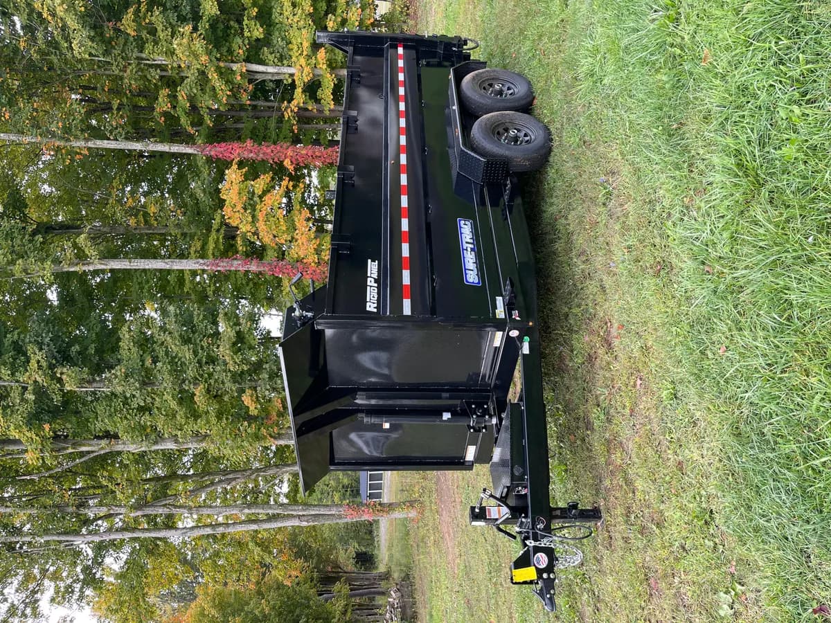 Sure-Trac 7x14 14k 4' Side Telescopic Dump Trailer - View 1