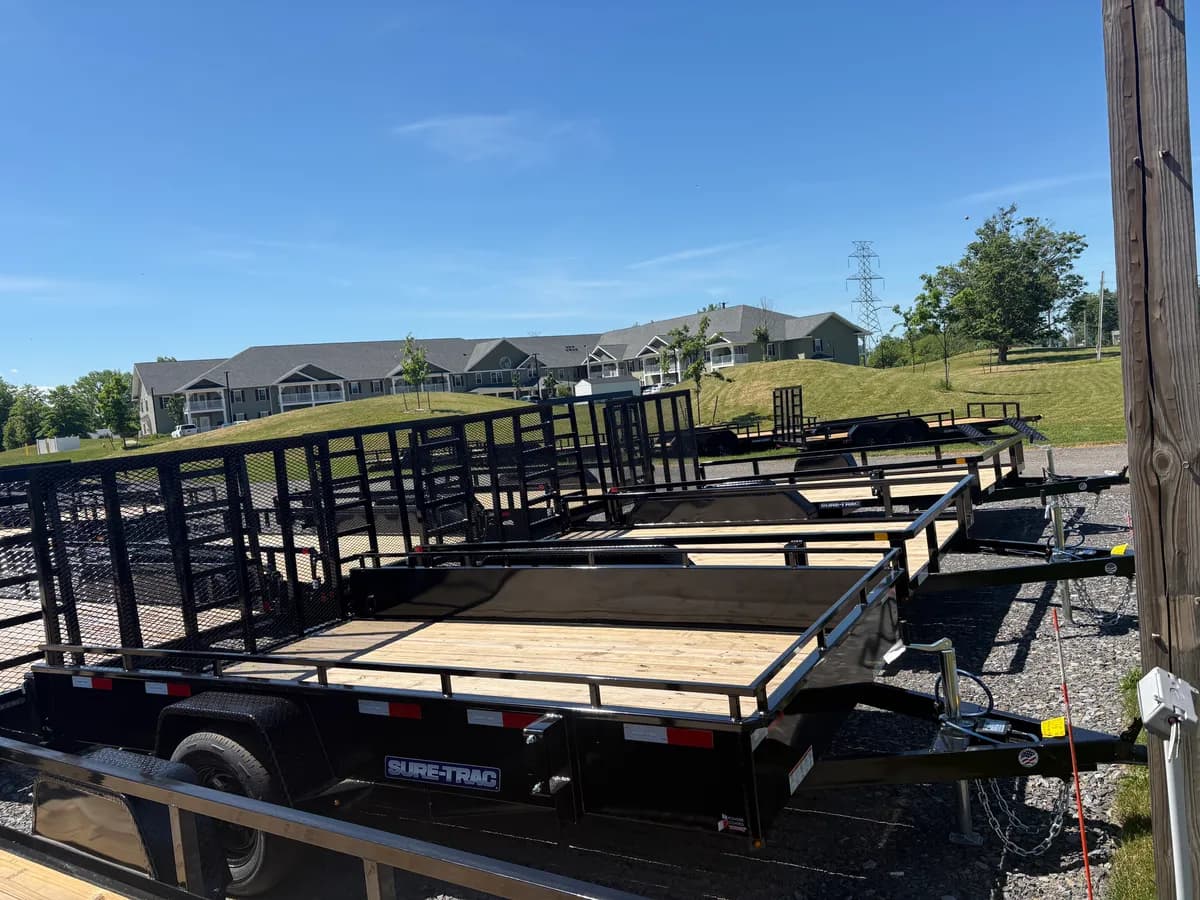 Sure-Trac 7x12 3.5K High Side Utility Brake Trailer - View 1