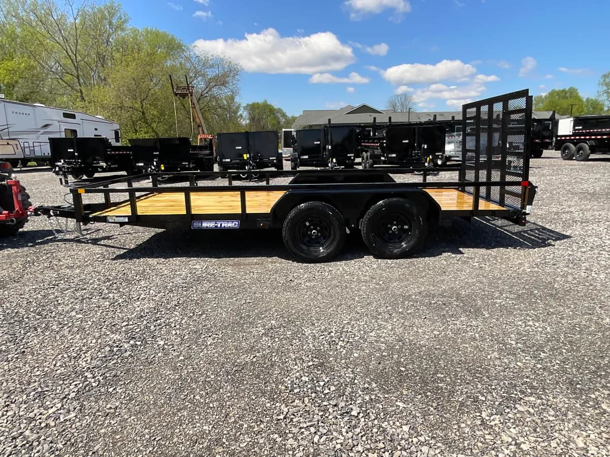 Sure-Trac 7x16 7K Tube Top Utility Trailer - View 1