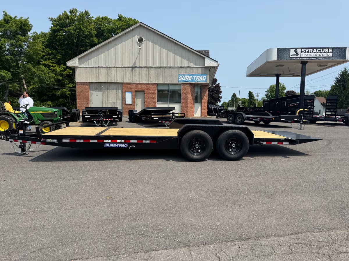 Sure-Trac 7x22(18+4) 14K Tilt Bed Equipment Trailer - View 1