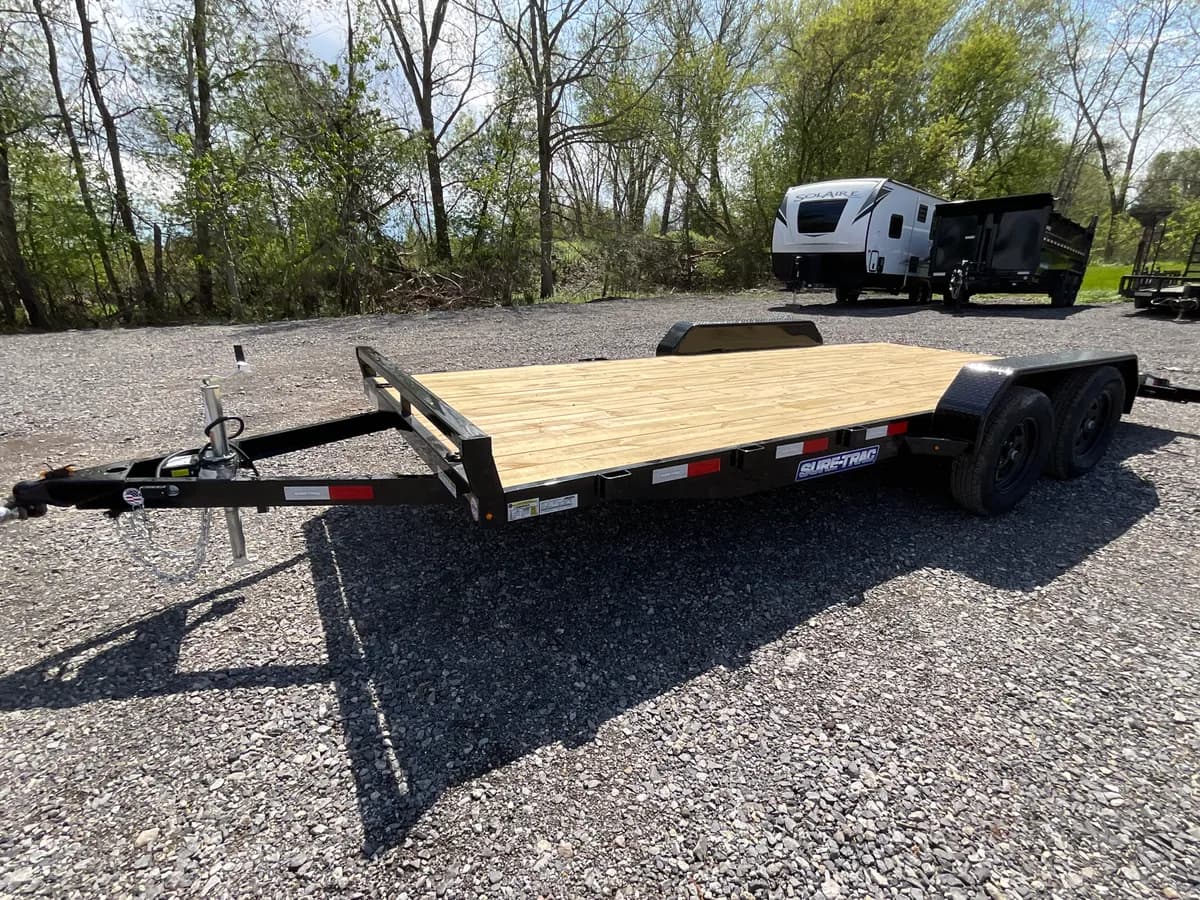 Sure-Trac 7x18 (16+2) 7K Car Hauler Trailer - View 1