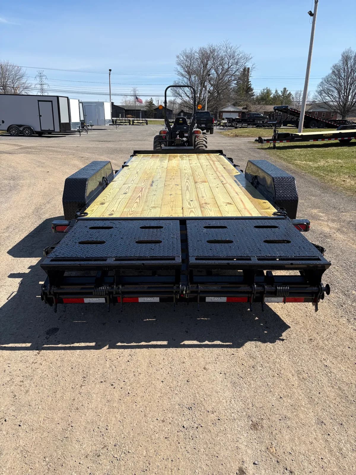 Cam Superline 8.5 x 25 (20+5) 17.6K Equipment Trailer with Super Ramps - View 1