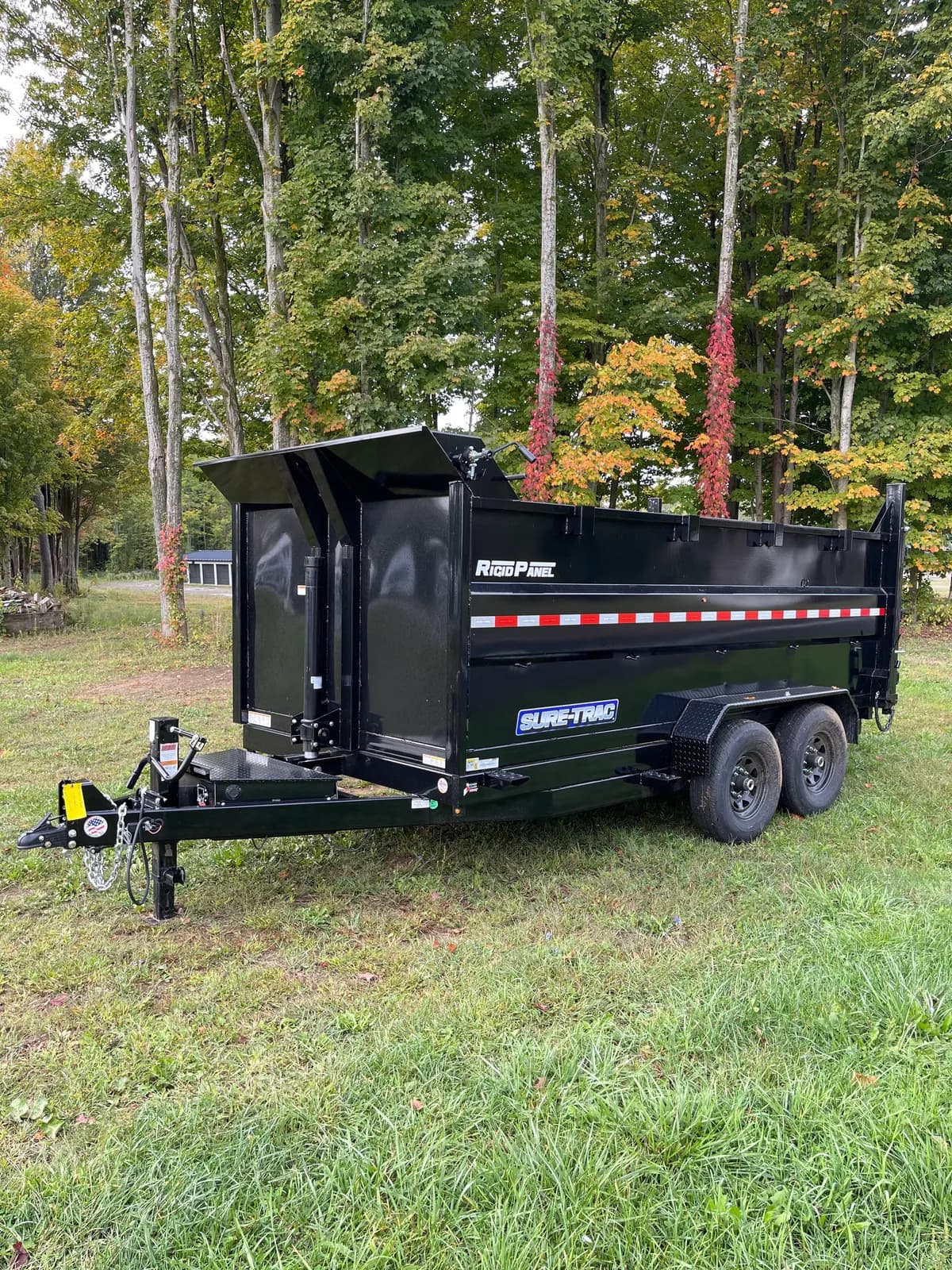 Sure-Trac 7x14 14K 4 ft. Side Telescopic Dump Trailer - View 1
