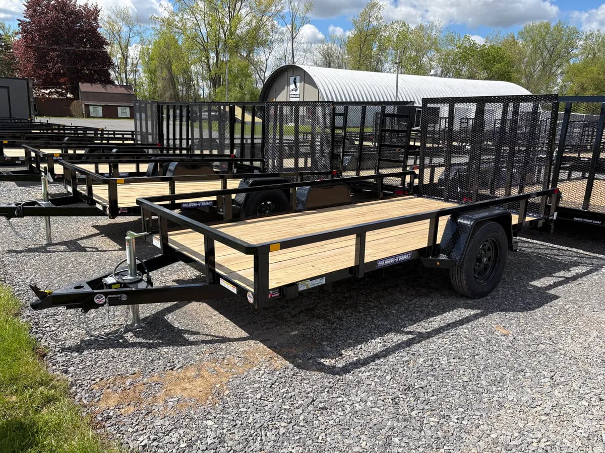 Sure-Trac 7x12 3.5K High Side Utility Brake Trailer - View 1