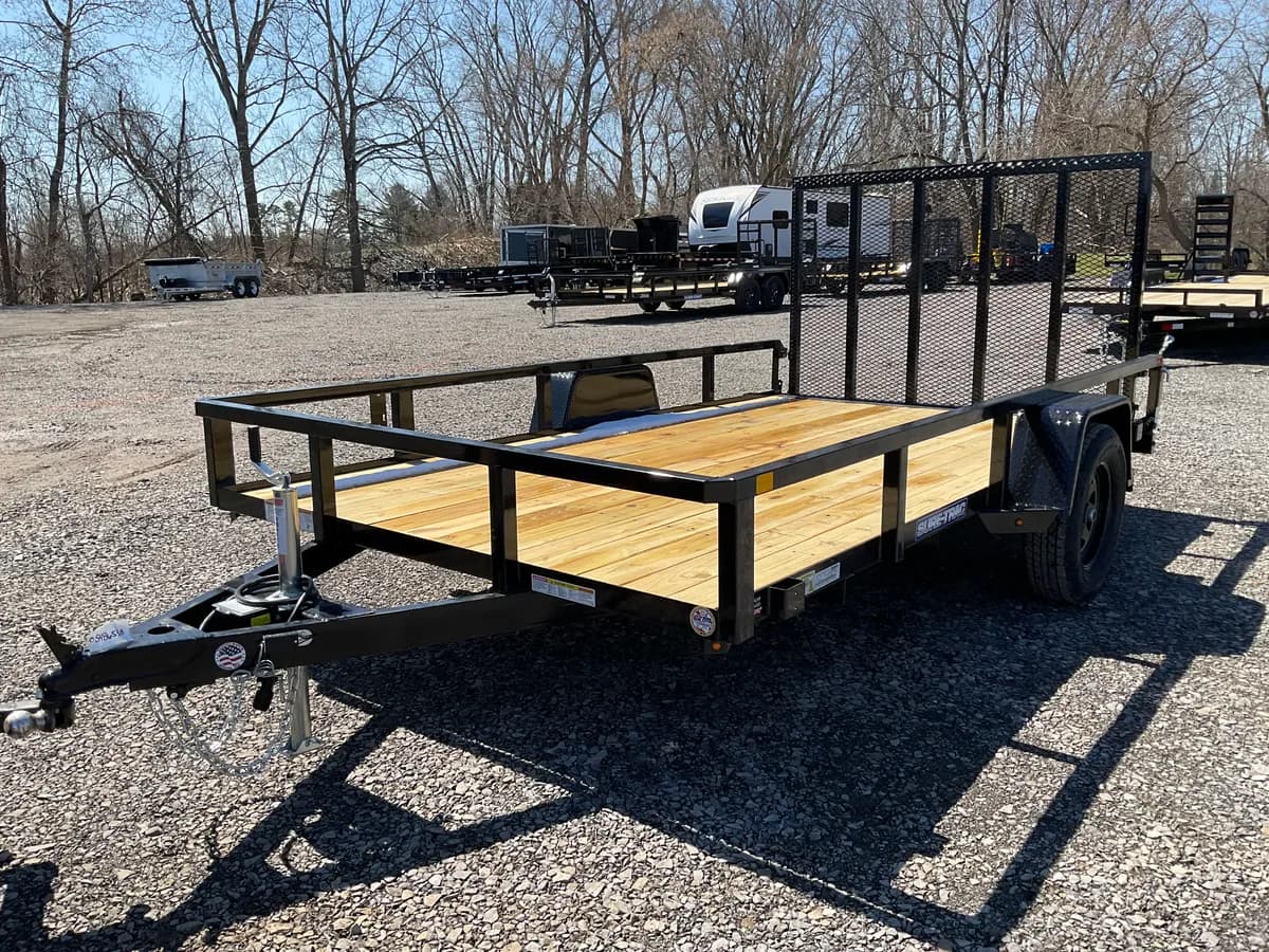 Sure-Trac 7x12 3.5K Brake Tube Top Utility Trailer - View 1