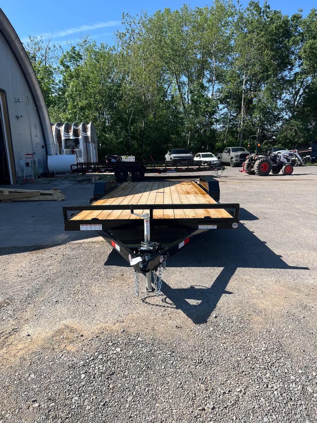 Sure-Trac 7x20 (18+2) 7K C-Channel Wood Deck Car Hauler Trailer - View 1