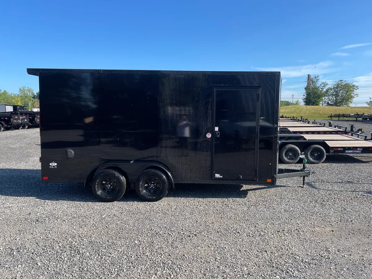 LOOK 7x16 7K ST DLX Flat Top V-Nose Enclosed Cargo Trailer - View 1